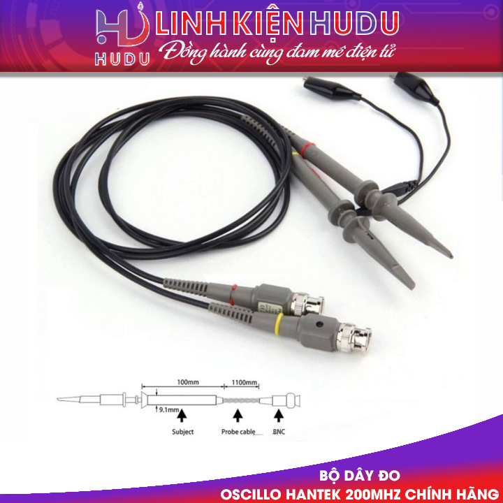 Bộ dây đo Oscillo Hantek 200mHZ chính hãng